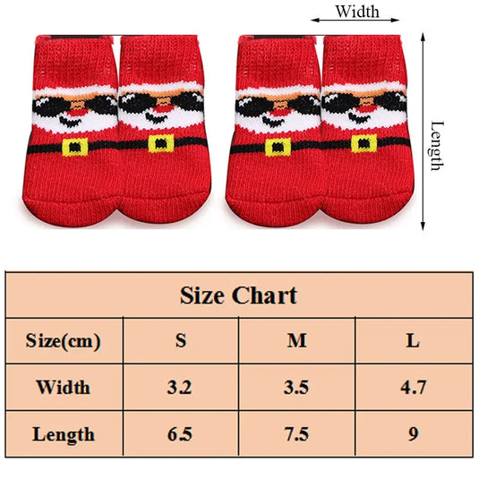 Christmas Cute Dog Knitted Socks