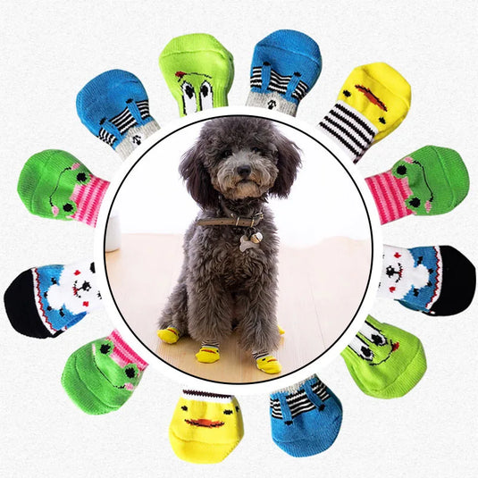 Christmas Cute Dog Knitted Socks