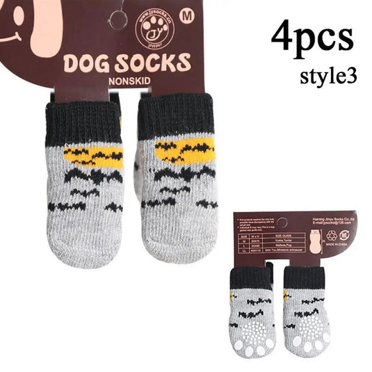 Christmas Cute Dog Knitted Socks