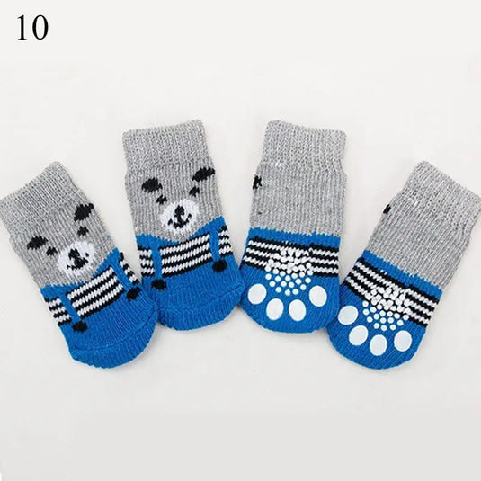 Christmas Cute Dog Knitted Socks