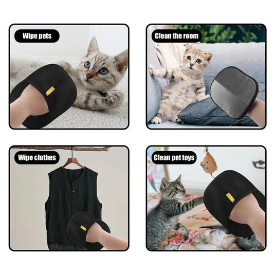 Pet Hair Removal & Grooming Gloves