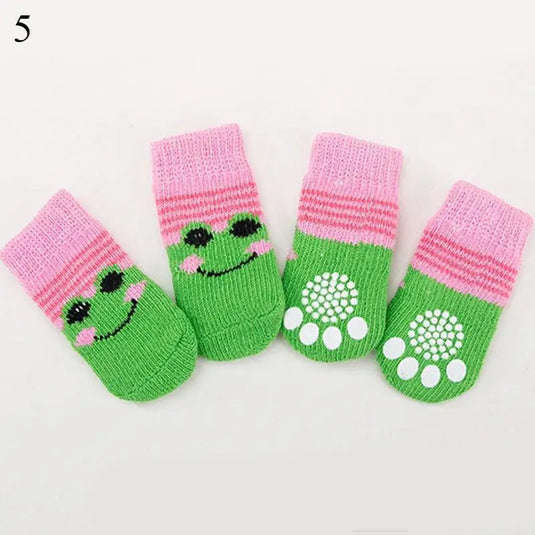 Christmas Cute Dog Knitted Socks