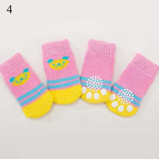 Christmas Cute Dog Knitted Socks