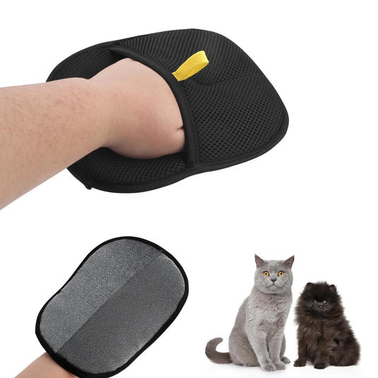 Pet Hair Removal & Grooming Gloves