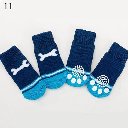 Christmas Cute Dog Knitted Socks