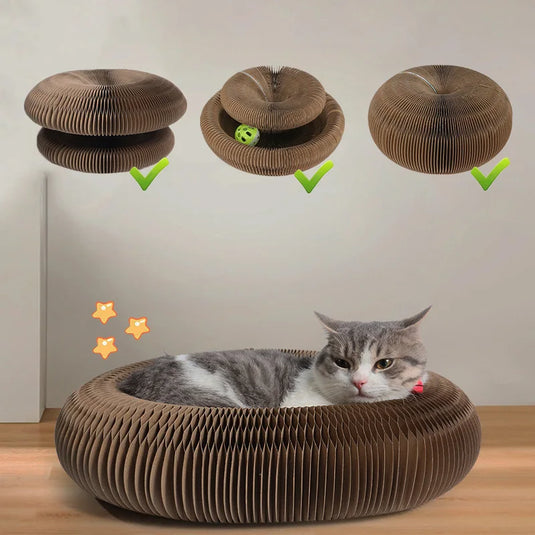 Interactive Cat Scratching Board with Ball