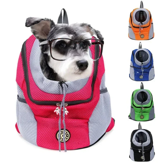 Double Shoulder Portable Travel Backpack for Dogs