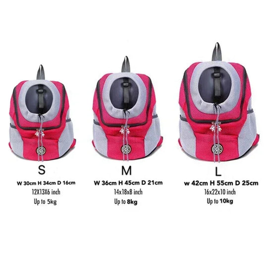 Double Shoulder Portable Travel Backpack for Dogs