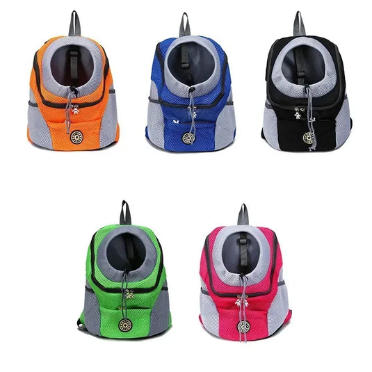 Double Shoulder Portable Travel Backpack for Dogs